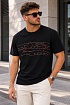 Футболка чёрного цвета Hugo Boss logo-applique