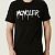 Мужская чёрная футболка Moncler spray logo-print