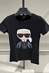 Женская чёрная футболка Karl Lagerfeld "Cancer"