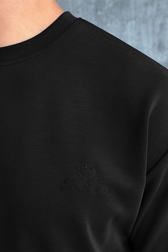 Мужской чёрный костюм Loro Piana