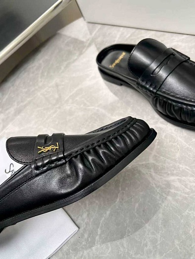 Женские кожаные мюли Yves Saint Laurent premium   