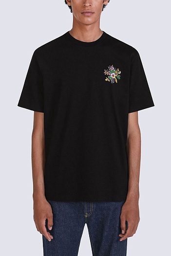 Футболка чёрного цвета Kenzo Pop Bouquet   