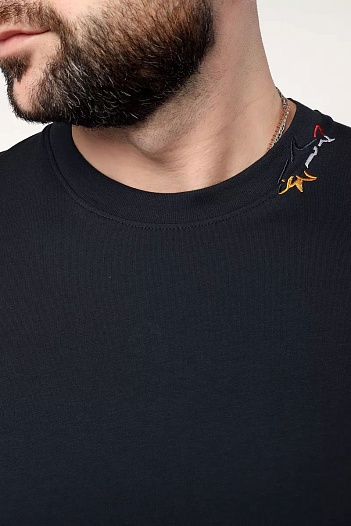 Мужская футболка Paul & Shark logo-patch - Navy   