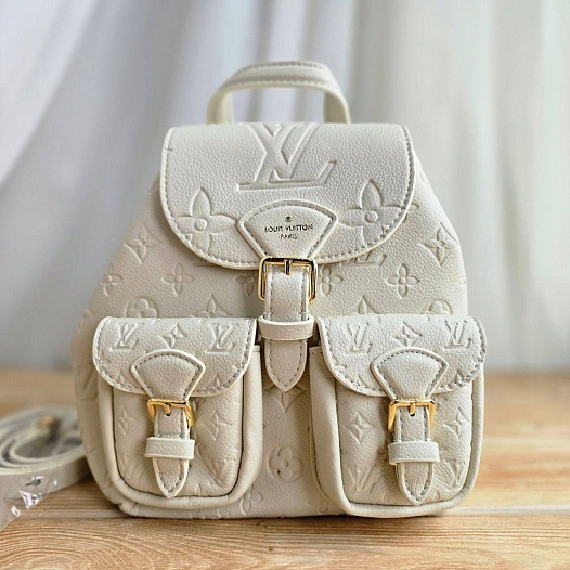 Кожаный рюкзак Louis Vuitton Monogram Empreinte 22x22 - Beige   