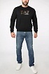 Мужской чёрный свитшот Emporio Armani 7 logo-print