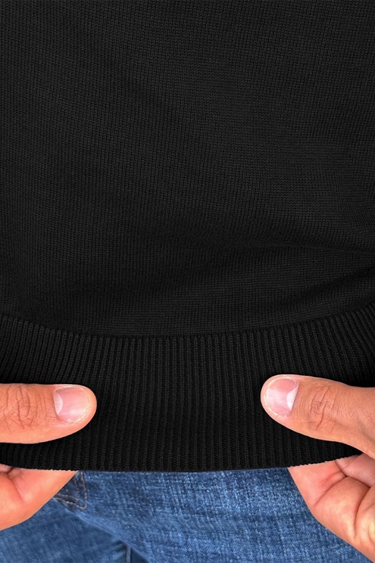 Кофта на молнии Tommy Hilfiger flag embroidery - Black