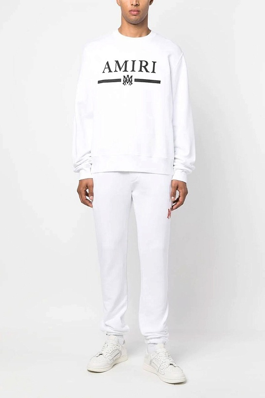 Белый свитшот Amiri MA bar crew-sweat