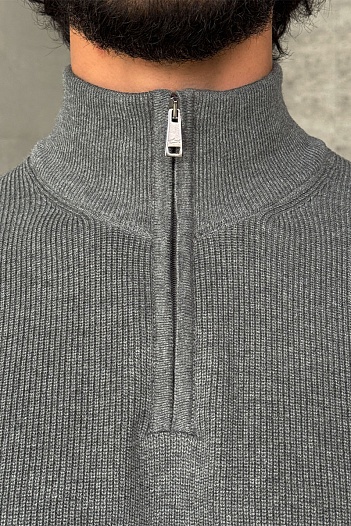 Мужской серый джемпер Paul & Shark zip-up   
