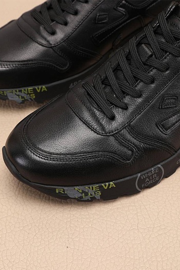 Чёрные кожаные кроссовки Premiata Mick   