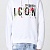 Мужское белое худи Dsquared2 Icon Splatter logo-print