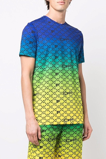 Оверсайз футболка Off-White Arrows gradient-print   