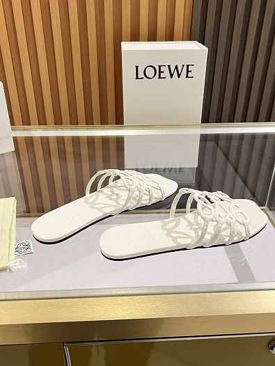 Женские шлёпанцы Loewe Premium - White   