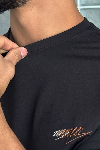 Мужская чёрная футболка Zilli   