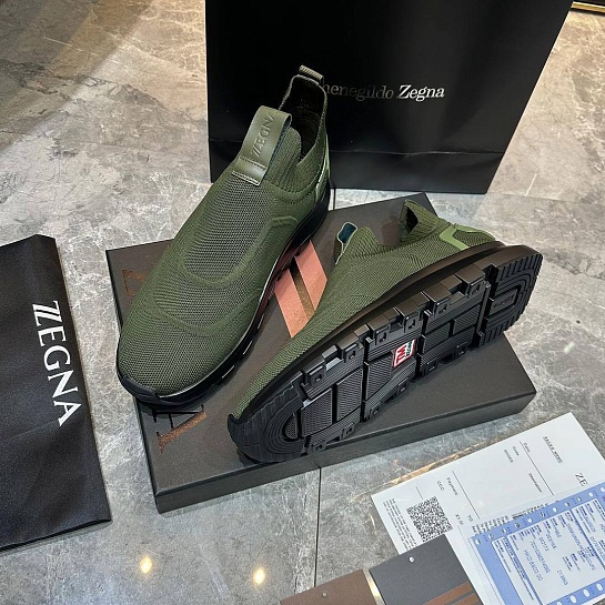 Мужские текстильные кроссовки Ermenegildo Zegna