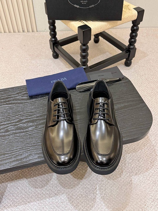 Лакированные ботинки Prada premium - Black