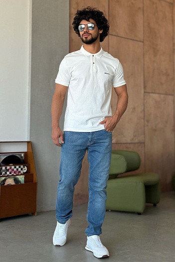 Мужские синие джинсы Kiton   