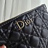Кожаная чёрная сумка Dior 24x20 см