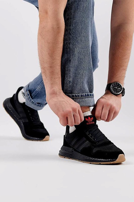 Кроссовки Adidas ZX 500 - Black / Red