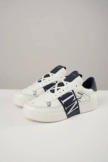 Кожаные кроссовки Valentino VL7N low-top - White / Navy   
