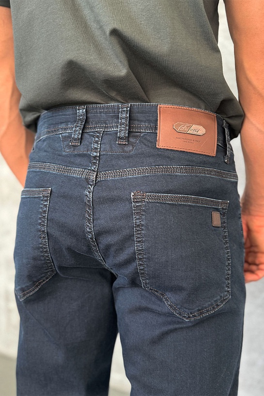 Мужские джинсы синего цвета Brioni regular fit