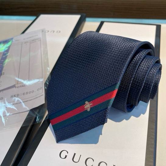 Галстук Gucci premium 146x7 см - Navy
