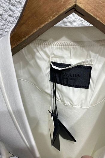 Оранжевая оверсайз футболка Prada Milano logo   