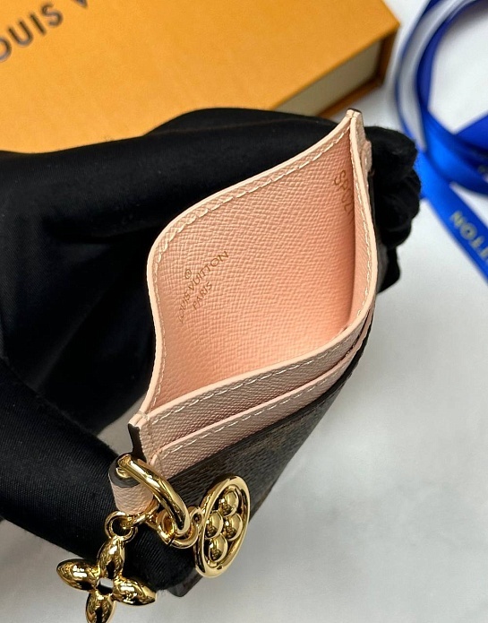 Кожаный кардхолдер Louis Vuitton Charms Vivienne Premium 7.3x0.3x10.2 см