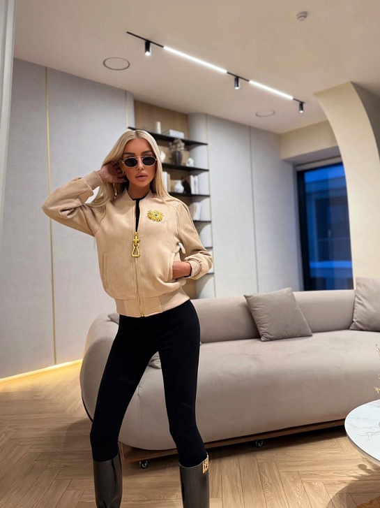 Женский бомбер Schiaparelli premium - Beige