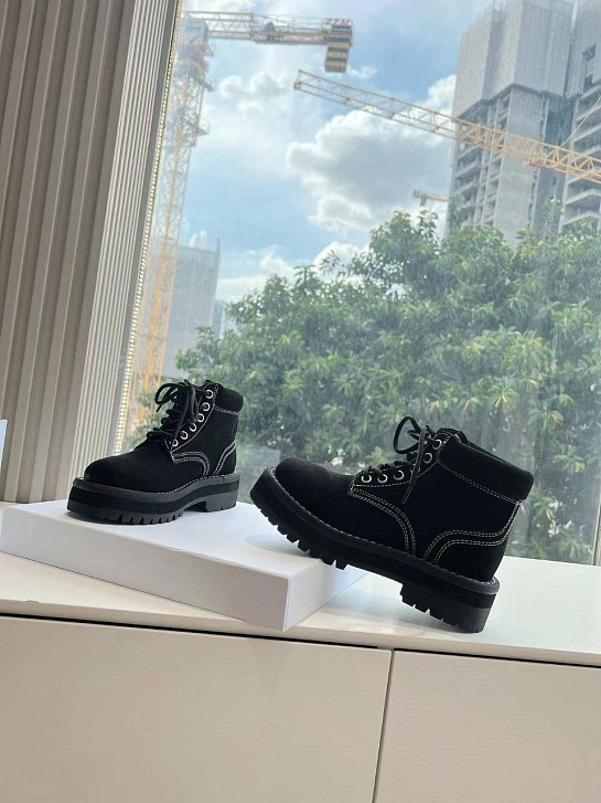 Женские ботинки Celine Premium - Black