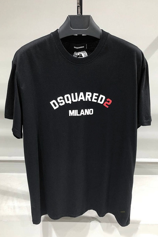 Чёрная футболка Dsquared2 Milano logo-print