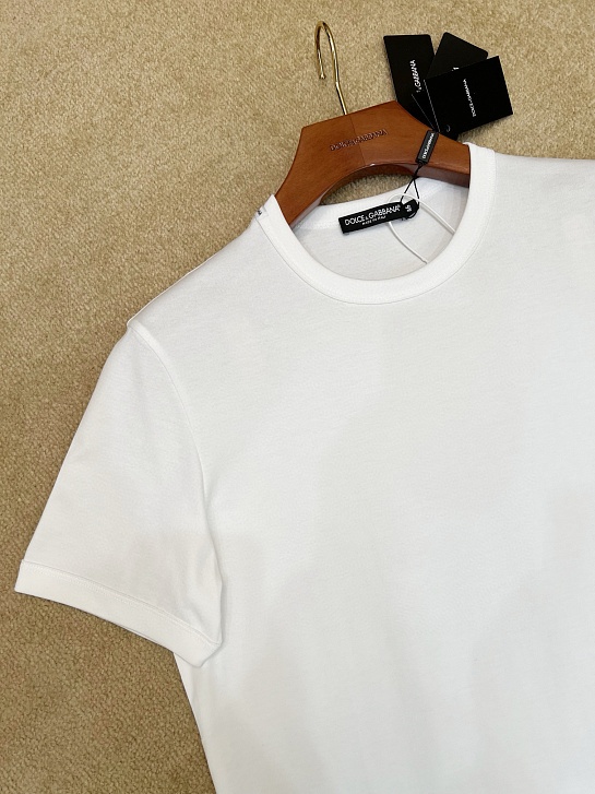 Мужская белая футболка Dolce & Gabbana Premium