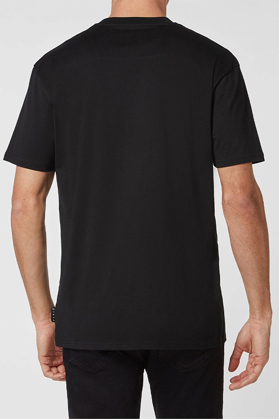 Чёрная оверсайз футболка Philipp Plein x-ray skull