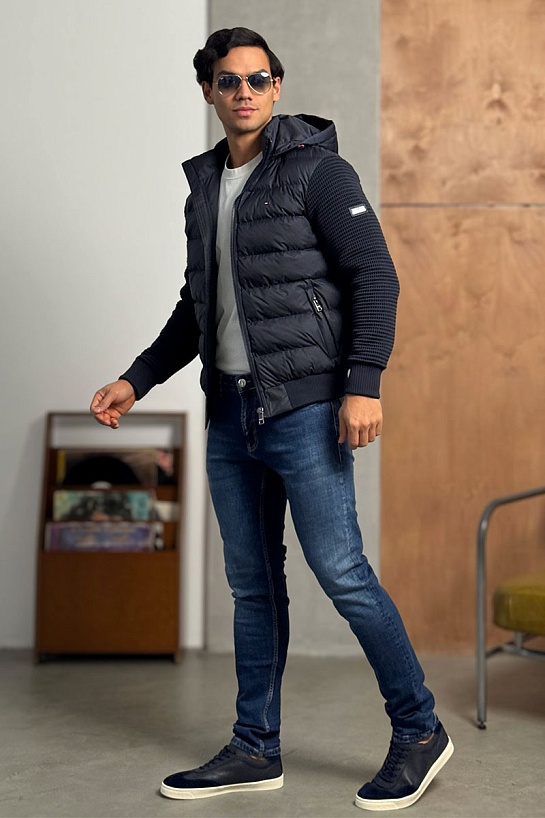 Куртка с вязаными рукавами Tommy Hilfiger