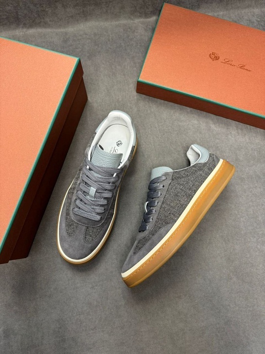 Мужские кроссовки Loro Piana Tennis Walk - Grey