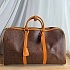 Кожаная дорожная сумка Etro с узором пейсли 50x28 см
