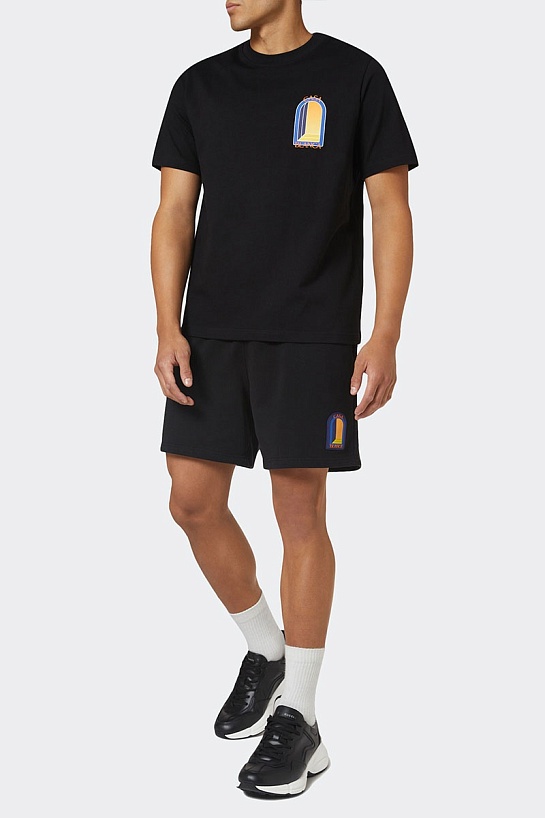 Чёрная футболка Casablanca L'Arche De Jour