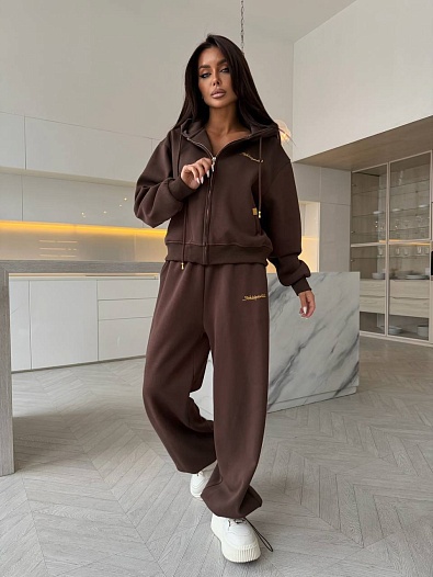 Женский утеплённый костюм с капюшоном Schiaparelli premium   