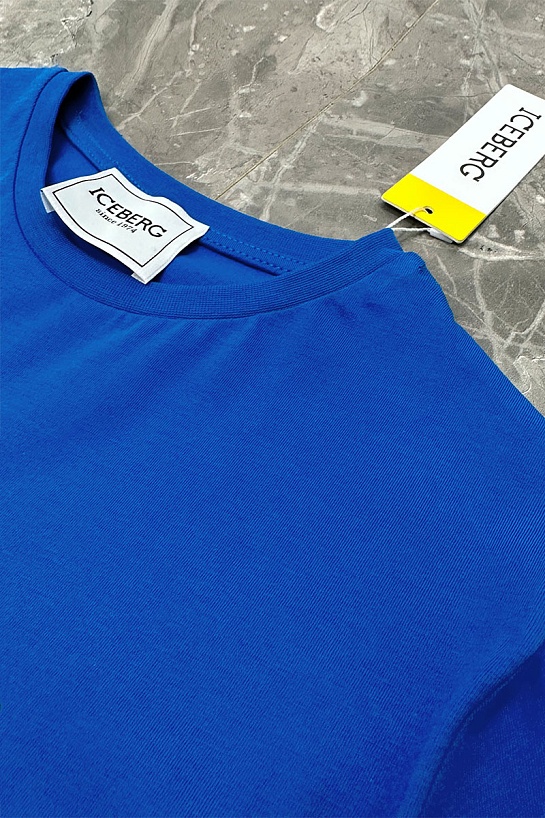 Синяя футболка Iceberg Mickey Mouse