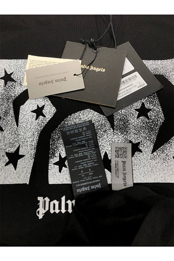 Чёрная футболка Palm Angels Nightsky logo-print   