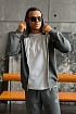 Утеплённая кофта на флисе Armani Exchange - Grey