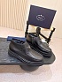Кожаные ботинки с мехом Prada premium