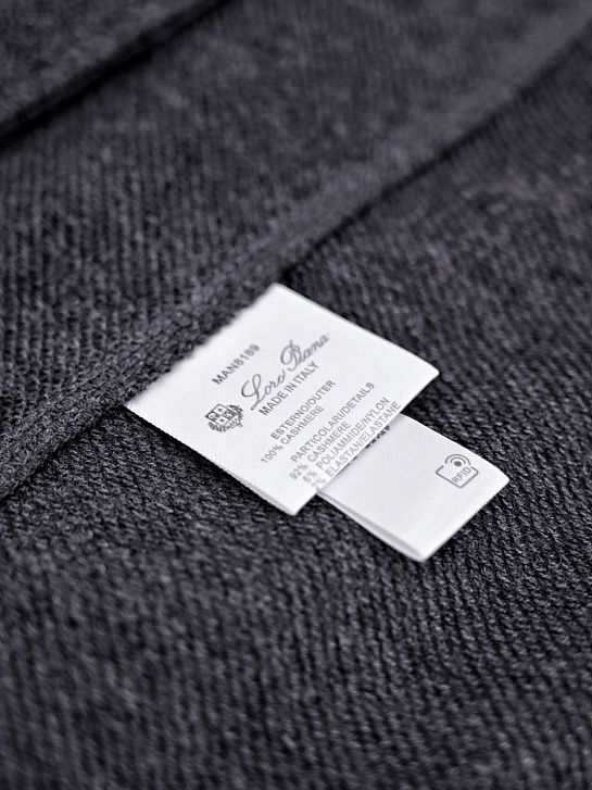 Серая кофта на молнии Loro Piana premium