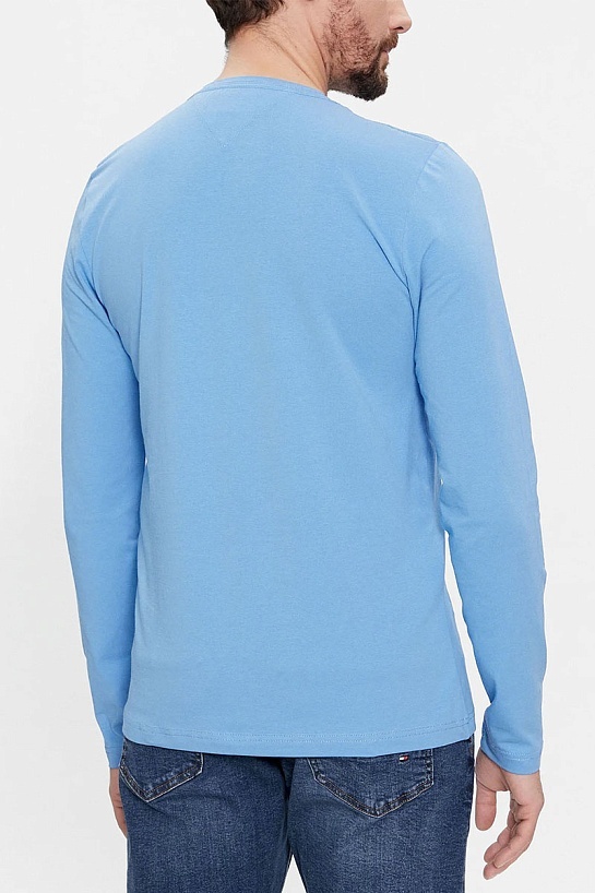 Мужской лонгслив Tommy Hilfiger голубого цвета
