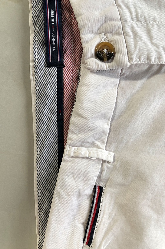 Мужские белые шорты Tommy Hilfiger