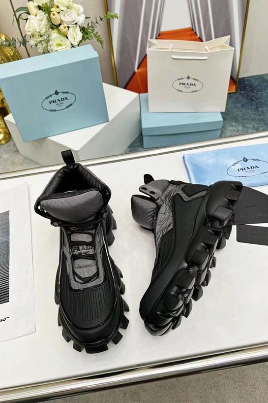 Кроссовки Prada Cloudbust Thunder high-top - Black / Grey