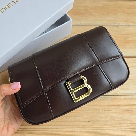 Кожаная сумка Balenciaga Hourglass 22x13 см   