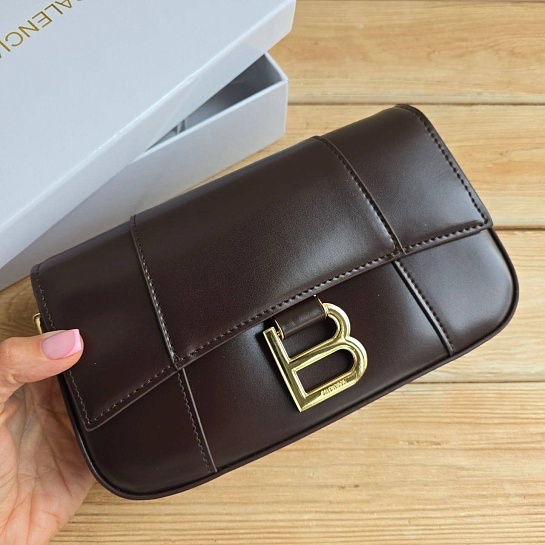 Кожаная сумка Balenciaga Hourglass 22x13 см