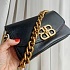 Кожаная сумка Balenciaga Bb Soft Flap 23x12 см - Black / Gold