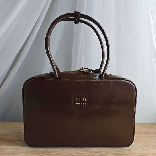 Женская сумка MIU MIU Kage 34x20 см - Chocolate