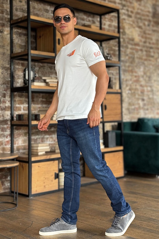Мужские тёмно-синие джинсы Calvin Klein slim fit